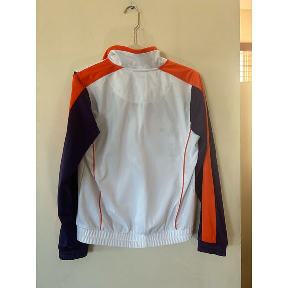 Super Bowl XLIX 49 2015 Jacket Patriots Brady Women’s Small White Colorful - Picture 5 of 6